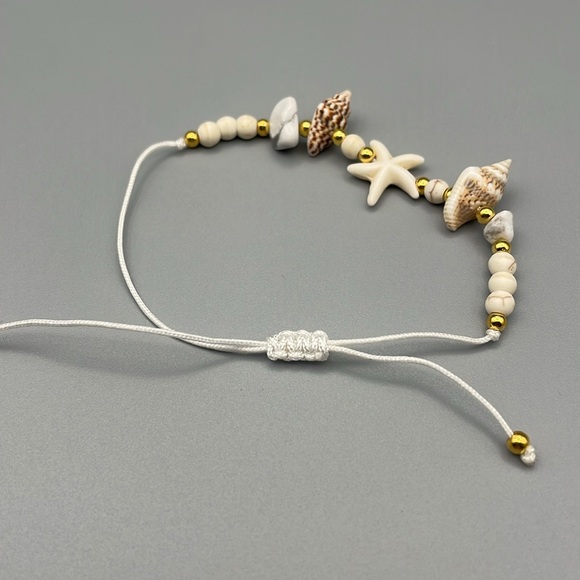 Seashell and Starfish Beaded Bracelet - Picture 5 of 5